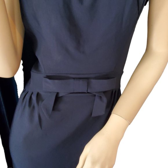 Tatyana Black Dress with Mesh Detail - Picture 10 of 12